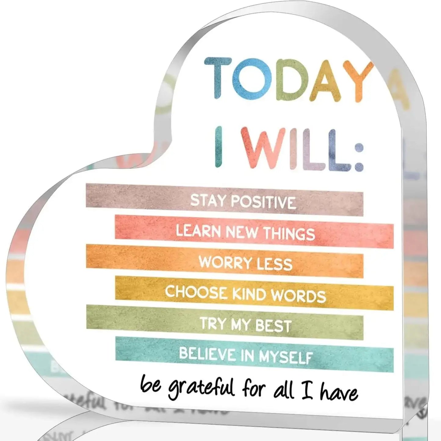 Mental Health Ornament Of Inspirational - Today I Will