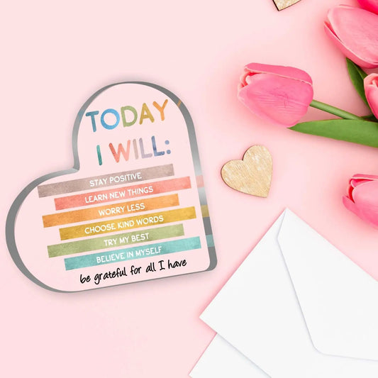 Mental Health Ornament Of Inspirational - Today I Will