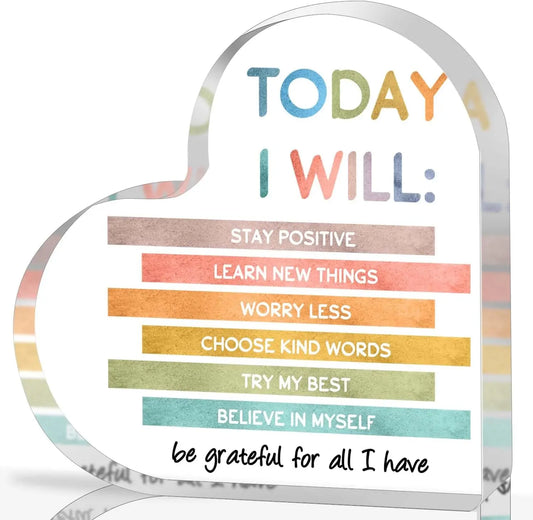 Mental Health Ornament Of Inspirational - Today I Will